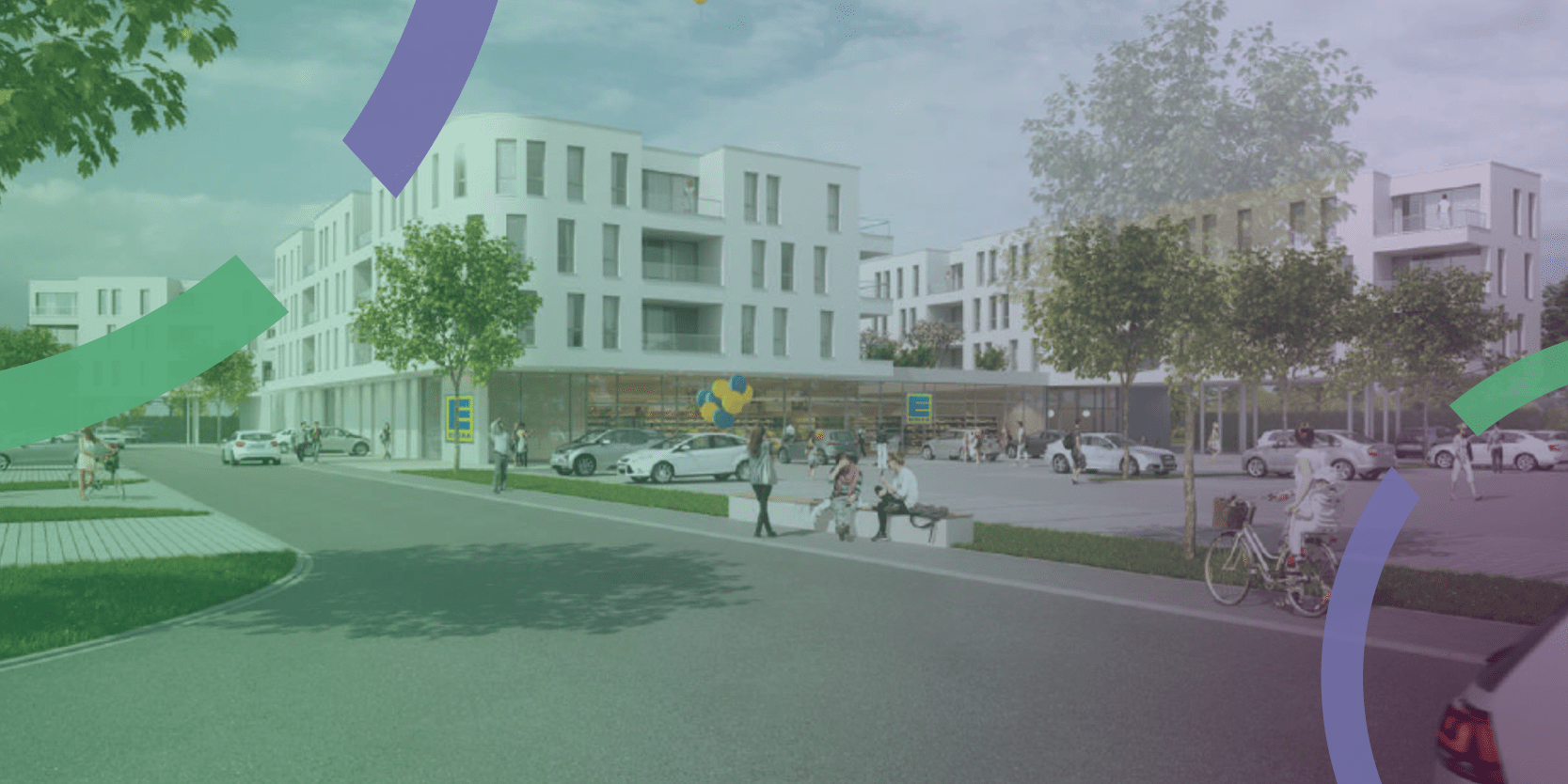 GFORM celebrates topping-out ceremony for new EDEKA supermarket with residential development in Middle Franconia